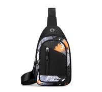 XANHOY Mochila estampada para el regreso a la escuela, bolsa de cinturón para adolescentes, estudiantes, mochila de pecho, bolsa cruzada de nailon, Como se muestra en las imágenes
