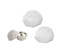 XANHOY Molde de silicona para quemador de incienso, para hacer manualidades, aromaterapia, estufa, velas, vasos, adornos de yeso, moldes de resina epoxi, decoración del hogar