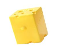 XANHOY Organizador de queso en bloque de mantequilla, fácil de usar, soporte para queso en rodajas, contenedor para refrigerador, recipiente para alimentos crujientes con tapa, utensilios de cocina,