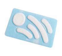 XANHOY Patines de ratón mejorados ICE Edition para mouse inalámbrico GPRO, bordes redondeados blancos