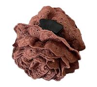 XANHOY Pinza para el pelo con diseño de flores de encaje para el pelo, pasadores de primavera antideslizantes, pinza de mandíbula para niña, pinza para el pelo de tela, soporte para cola de caballo