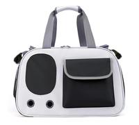 XANHOY Práctica bolsa con ventana de malla transpirable para exteriores, bolsa de hombro para viajes, suministros para mascotas