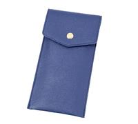 XANHOY Soporte de cuero para pluma estilográfica, funda de cuero para pluma estilográfica, con capacidad para 6-7 bolígrafos estilográficos, Blue, 10*19.5 cm