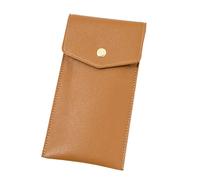 XANHOY Soporte de cuero para pluma estilográfica, funda de cuero para pluma estilográfica, con capacidad para 6-7 bolígrafos estilográficos, Brown, 10*19.5 cm