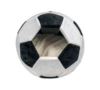 XANHOY Tienda de campaña con forma de balón de fútbol para gatos pequeños a grandes, lavable a máquina, parte inferior acolchada ultrasuave