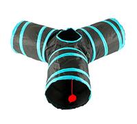 XANHOY Tubo de túnel plegable en forma de Y para conejos de resorte, tienda de campaña de juguete para interiores plegable