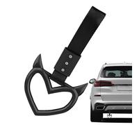 xAnillo de advertencia de parachoques trasero: mango decorativo del corazón diabólico, elegante asa de acento interior del coche, accesorio de indicador de choque duradero | Vigilante de señal único