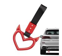 xAnillo de advertencia de parachoques trasero: mango decorativo del corazón diabólico, elegante asa de acento interior del coche, accesorio de indicador de choque duradero | Vigilante de señal único