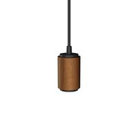 Xanlite - Lámpara de techo de madera estilo vintage, compatible con casquillo E27, cable 120 cm, 60 W conso max