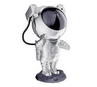 Xanlite, Luz nocturna proyector LED SilverLite, acabado cromado, recargable USB, cable de 100 cm, 5 vatios, 2H30 de autonomía, IP 20