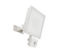 Xanlite - Proyector exterior blanco con detección LED integrada (50 W (4000 lúmenes)