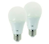 XANLITE Set of 2 SMD LED A60 Opaque bulbs, E27 base, 1055 Lumens, 75W equivalent, 2700 K, Warm White