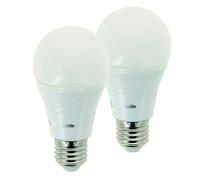 XANLITE Set of 2 SMD LED A60 Opaque bulbs, E27 base, 806 Lumens, 60W equivalent, 2700 K, Warm White