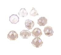 Xanorrg 10pcs Multiple Petals Flower Acrylic Bead Caps Adornment For Jewelry Making and Colorful Winds Bells Accessories Necklace Making Parts