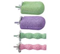 Xanorrg 4 Uds Loros Perca Masticar Juguete Pájaro De Resina Jaula Accesorios para Uñas Recortar Y Jugar Animal PEQUEÑO Juguete De Masticar