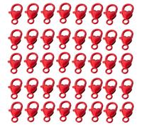 Xanorrg 40 Piezas De Cierres Garra Langosta Corazón Multicolor Accesorio para Llavero Collar Pulsera Suministros para Fabricación Joyas Cierres Decorativos Uso Diario