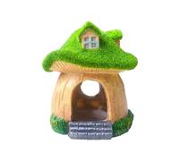 Xanorrg Casa De Setas Verdes Simulaciones Paisaje Bonsais Manualidades Casa De Setas Colorida Y Realista para Acuarios Adornos Peceras Adornos Peceras Ruinas