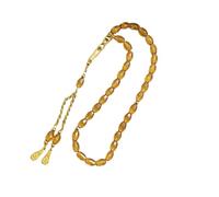 Xanorrg Cuentas Ovaladas De Tasbih Oración Islámica con Borlas Doradas para La Devoción Diaria Y La Meditación Evento Cultural Islámico Lujo