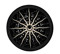 Xanorrg Estera De Adivinación Constelaciones Lunares Altares Tarots Almohadilla para Cartas Péndulos Estera Gráficos Adivinaciones Curaciones Energéticas Tarots Duraderos Mantel De