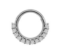 Xanorrg Fashionable Crystal Nose Piercing Rings Jewelry Stainless Steel Accessory For Ear Cartilage Music Festival Accessories Music Festival Accessories