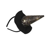 Xanorrg Halloween Witch Caps Diadema Para Spiderweb Wizard Hat Band Band Roleplay Hat.