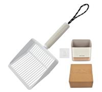 Xanorrg Heavy Duty Stainless Steel Pet Waste Scooper Kits Includes Sand Shovel Holders Gardening Brush For Indoor Outdoor Use Stainless Steel Cats Litter Scoops