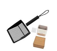 Xanorrg Heavy Duty Stainless Steel Pet Waste Scooper Kits Includes Sand Shovel Holders Gardening Brush For Indoor Outdoor Use Stainless Steel Cats Litter Scoops