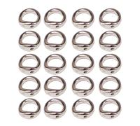 Xanorrg Jewelry Designers' Connector Rings Practical Finish Double Hole Connectors End Bead Finding For Craft Enthusiasts Clasp Rings