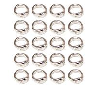 Xanorrg Jewelry Designers' Connector Rings Practical Finish Double Hole Connectors End Bead Finding For Craft Enthusiasts Clasp Rings