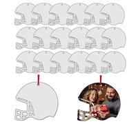 Xanorrg Juego De 20 Colgantes En para Casco Sublimación Kit Colgantes Transferencia Calor Doble Joyería para Entusiastas Las Motocicletas Accesorios Competición Deportiva