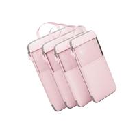 Xanorrg Juego De 4 Bolsas Eficientes para Organización Equipaje Contenedor Embalaje Organizado Funcional Cubos Compresión Expandibles Bolsas Mochilas Solución Embalaje