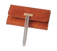 Xanorrg Juego De Agujas Tejer con Cabeza Doble Punta Aguja Recta Larga Acero Inoxidable para Principiantes Y 35 Uds.