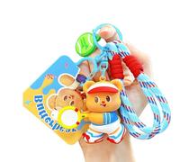 Xanorrg Llavero De Mantequilla Creativo Accesorio Mochila Delicado Diseño Dibujos Animados Colgante Bolso Para Entusiastas Estilos Casuales Llavero Lindo Bolso