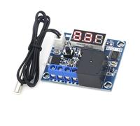 Xanorrg Módulo De Conmutación Control Temperatura con Pantalla Digital LED Sonda Impermeable Configuración Ajustable Diseño Compacto Módulo Control Temperatura Potencia 12 V
