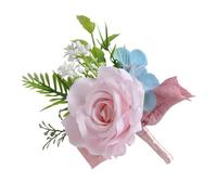 Xanorrg Novio De Flores Seda Artificial Boutonniere Brosaje Boda Ocasión Especial Broche Flores Cofre Encuentro Negocios Accesorio Boda Corsage