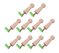 Xanorrg Pack Of 10 Practical Sturdy Wood Hook Accessory For Stylish And Functional Home Storage Solution Daily Casual Use Decorative Hook