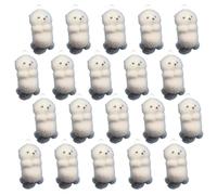 Xanorrg Pack of 20 Unique 3D Flocking Otters Charm Jewelry Making Supplies Handmade Part For Keyring and Project Kids Keyring Ornament