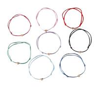 Xanorrg Pack of 8 Beautiful and Sweet Heart Rope Bracelets Jewelry Lovely Heart Pendant Bracelet Modern Simple Hand Rope Charm Simple and Fashionable Bracelet