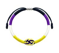 Xanorrg Pulsera Anudada Única Cuerda De Mano Ajustable Algodón En Color Elegante Joyería Resistente Agua Y Sudor Pulsera Uso Versátil
