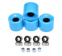 Xanorrg Set of 4 PU Longboards Wheel Cruiser Wheels Street For Skateboards Replacements For Skateboards Wheels