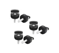 Xanorrg Tornillos De Liberación Rápida con Estabilidad Techo Rígido Aluminio Fáciles Usar con Anillos En D Seguros Y Resistentes Óxido para Fácil Extracción 6 Tornillos Liberación Rápida