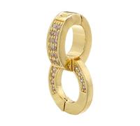 Xanorrg Versatile Connector Clasp Jewelry Clasps Fashionable Enhancer Copper Material For DIY Jewelry Bags and Keychains Versatile Head