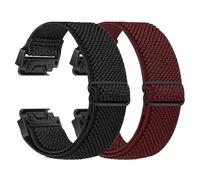 XANS Correa elástica compatible con Garmin Fenix 8 51 mm/Fenix 7x/7x Pro/Fenix 6x/6x Pro/Fenix 5x/5x Plus/Fenix 3/3 HR, 26 mm Nylon Uhrenarmband für Garmin Enduro 2/Instinct 2X/Descent MK1/MK2