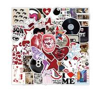 Xanthelle Aesthetic Sticker, 104 unidades de adhesivos holográficos para chicas urbanas y paquete de adhesivos Y2K grunge modernos y lindos de Pinterest, para botellas de agua, regalos de fiesta y