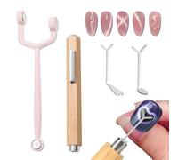 Xanthelle Cat Eye Magnet, Nailart Cateye Magnet & Cat Eye UV Gel Magnet, Nail Magnetisch & Nail Art Pens, 3-in-1 Magnet Set Para Diseño de Uñas