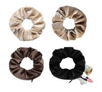 Xanthelle coletero con cremallera, gadget de viaje y esencial de vacaciones para mujeres, coletero de terciopelo con compartimento secreto para dinero en la playa y objetos de valor