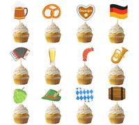 Xanthelle Decoración Oktoberfest, 36 Cupcake Toppers, Motivos Bávaros