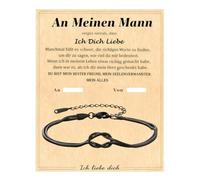 Xanthelle Regalos para Hombres, Pulsera para Hombres & Regalos Navideños para Pareja, Pulsera Te Amo para Hombre, Regalo de Cumpleaños & Aniversario de Boda