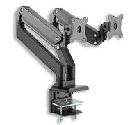 Xantron® PRO-GS100D Soporte Monitor Doble 13-35 Pulgadas o VESA 75x75 y 100x100 / Brazo 2 monitores/Soporte 2 monitores para monitores Planos y curvos - Incl. Material de Montaje
