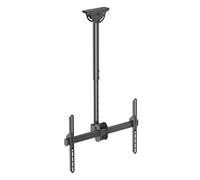 Xantron Soporte TV Techo Corto 37-70 Pulgadas, DEHA-946S | Extensible 56-91 cm de distancia, giro 360°, inclinable, formato vertical u horizontal, altura ajustable